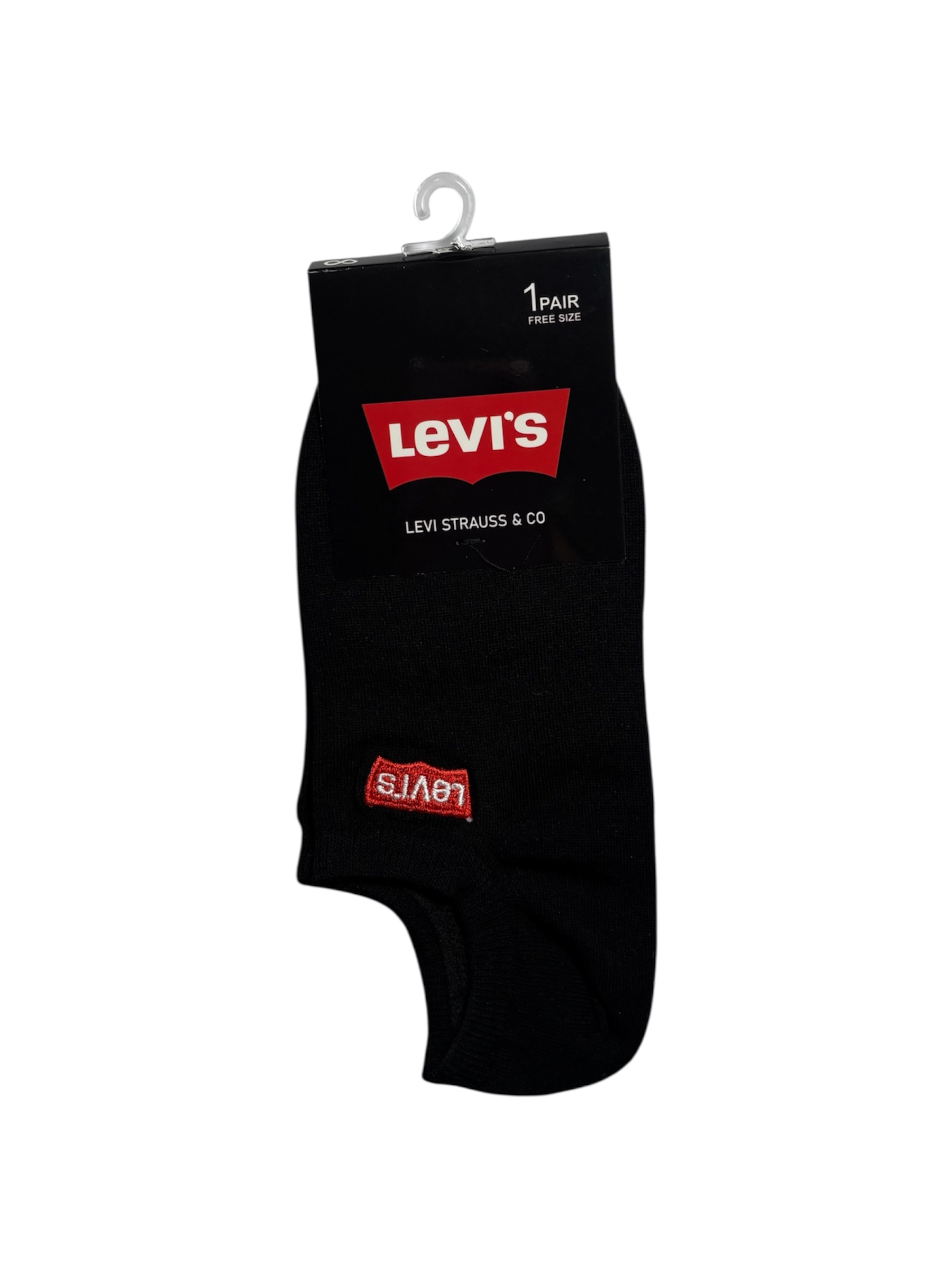 جوراب اسپرت نخ پنبه درجه یک زیرقوزکی مردانه گلدوزی LEVI'S