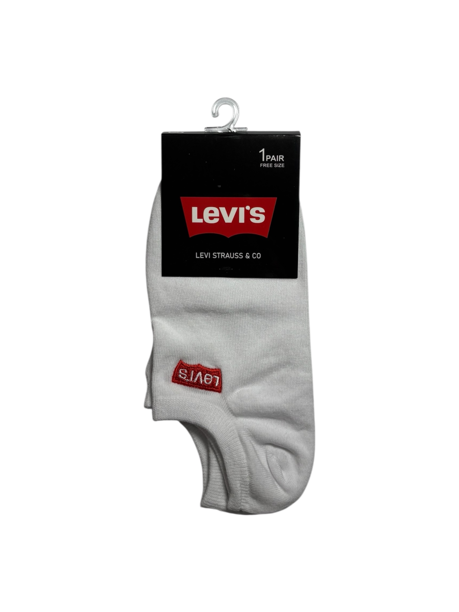 جوراب اسپرت نخ پنبه درجه یک زیرقوزکی مردانه گلدوزی LEVI'S