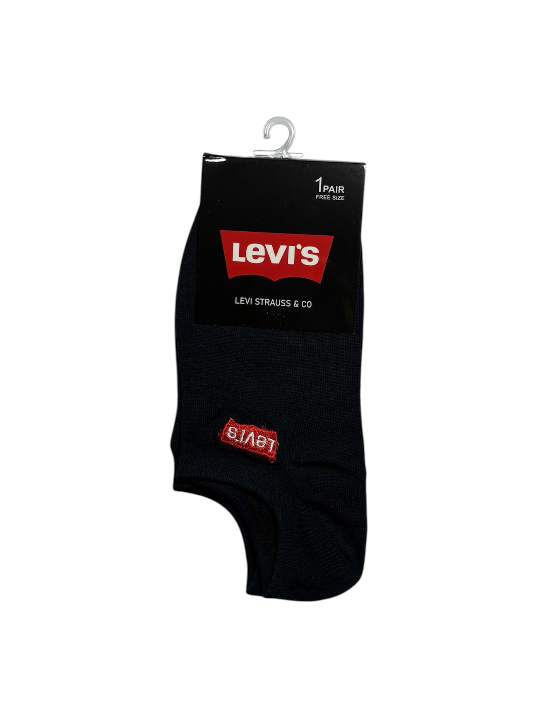 جوراب اسپرت نخ پنبه درجه یک زیرقوزکی مردانه گلدوزی LEVI'S