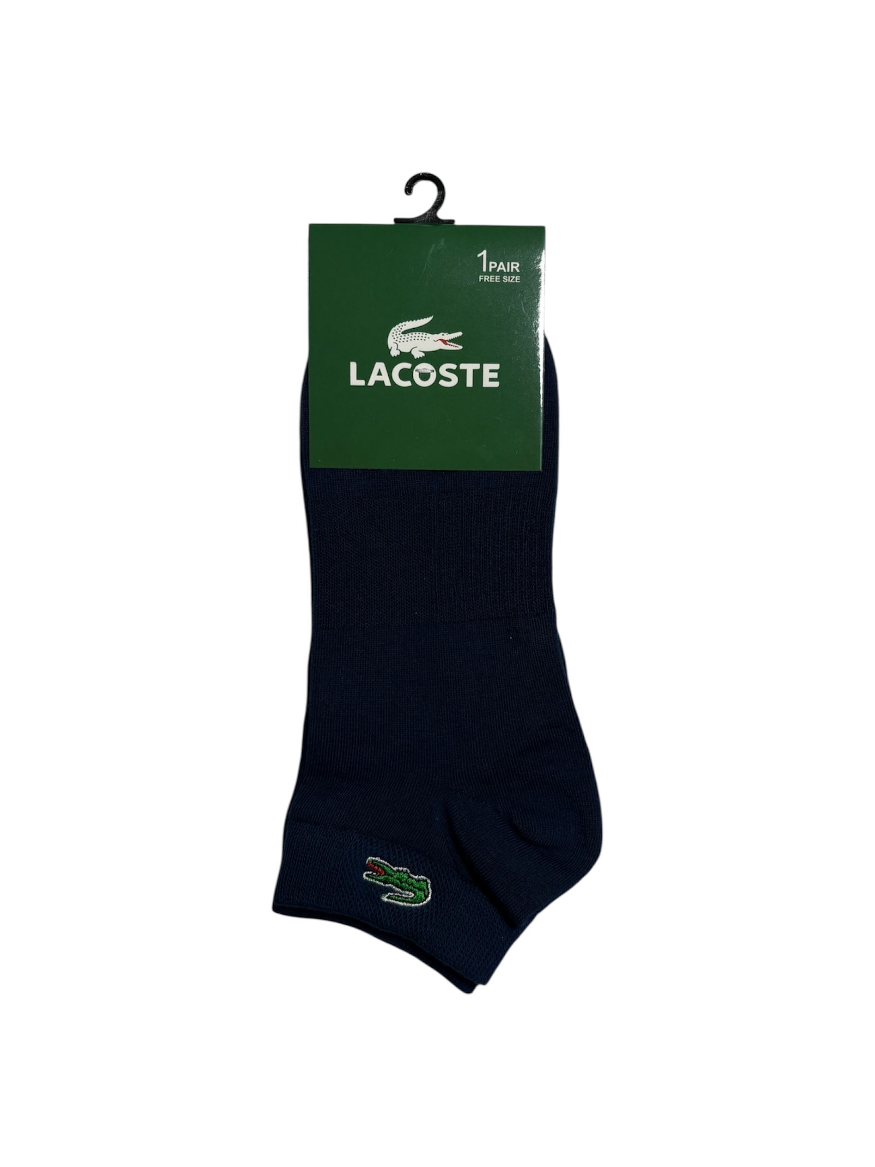 جوراب اسپرت نخ پنبه درجه یک مچی مردانه گلدوزی LACOSTE