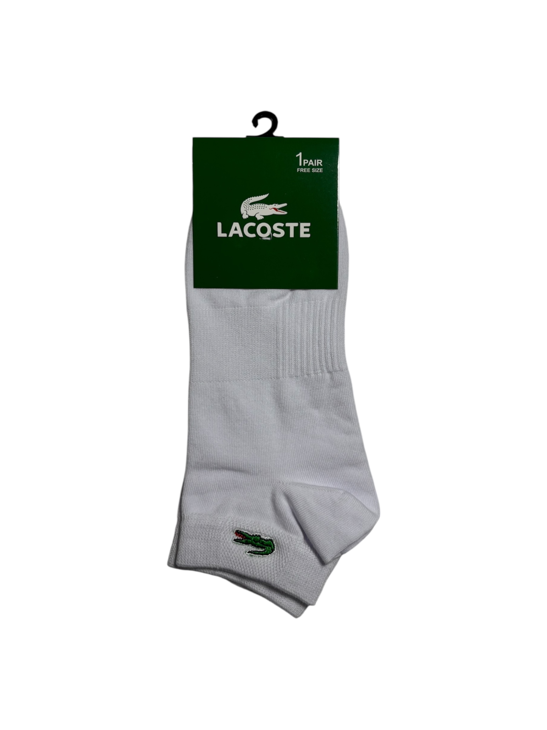 جوراب اسپرت نخ پنبه درجه یک مچی مردانه گلدوزی LACOSTE