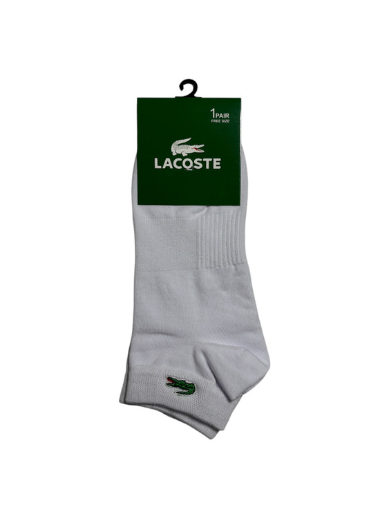 جوراب اسپرت نخ پنبه درجه یک مچی مردانه گلدوزی LACOSTE