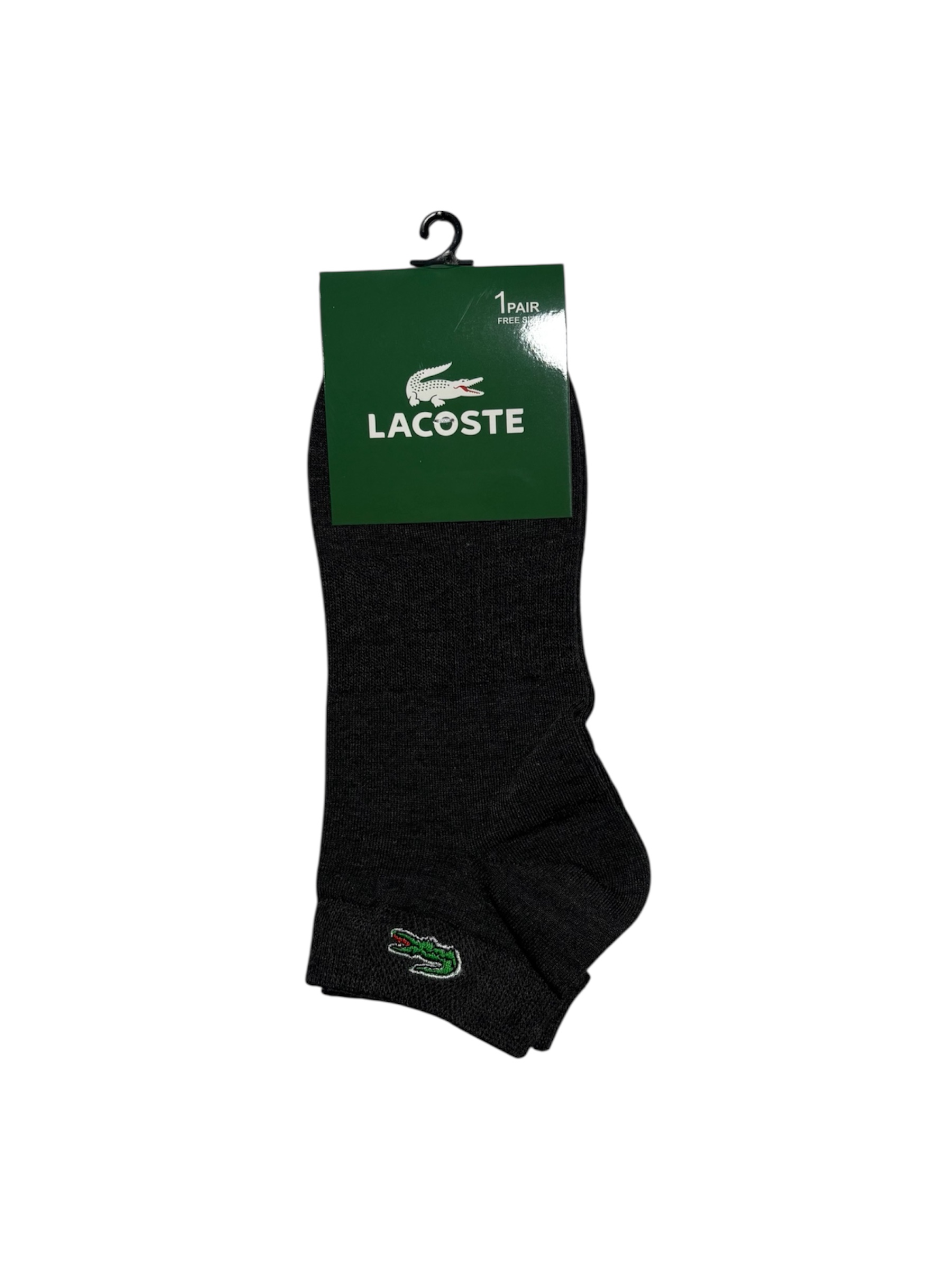 جوراب اسپرت نخ پنبه درجه یک مچی مردانه گلدوزی LACOSTE