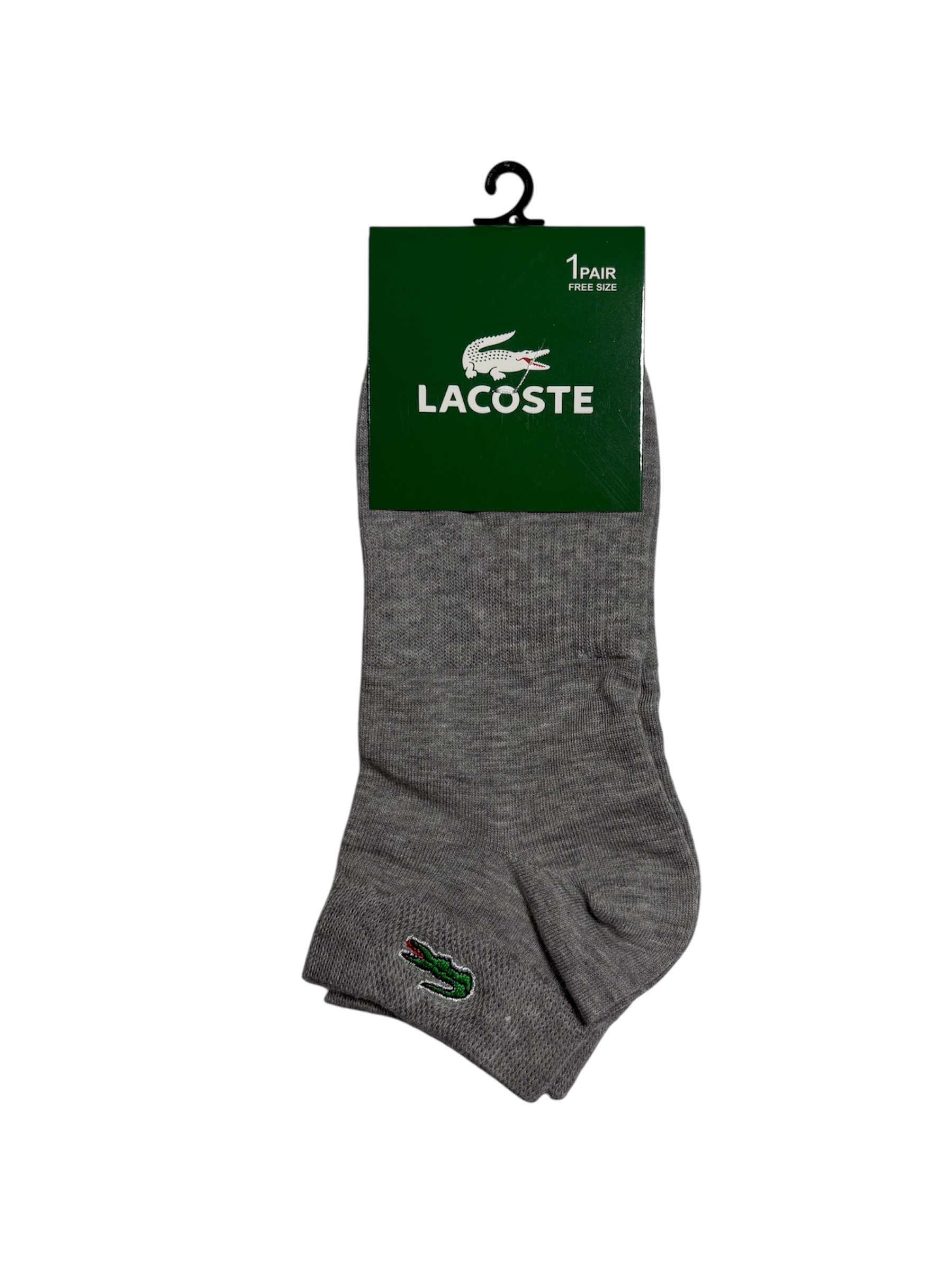 جوراب اسپرت نخ پنبه درجه یک مچی مردانه گلدوزی LACOSTE