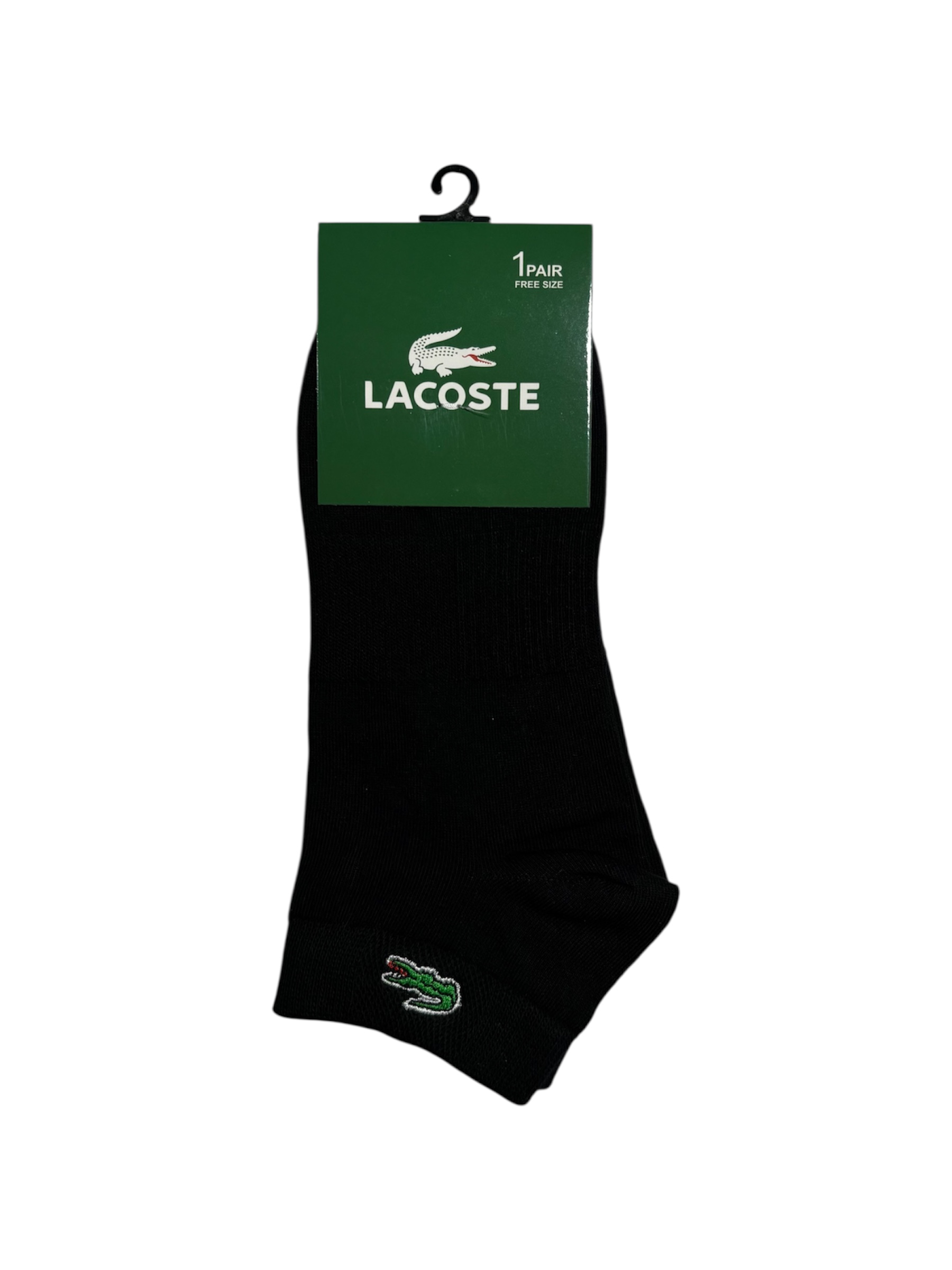 جوراب اسپرت نخ پنبه درجه یک مچی مردانه گلدوزی LACOSTE