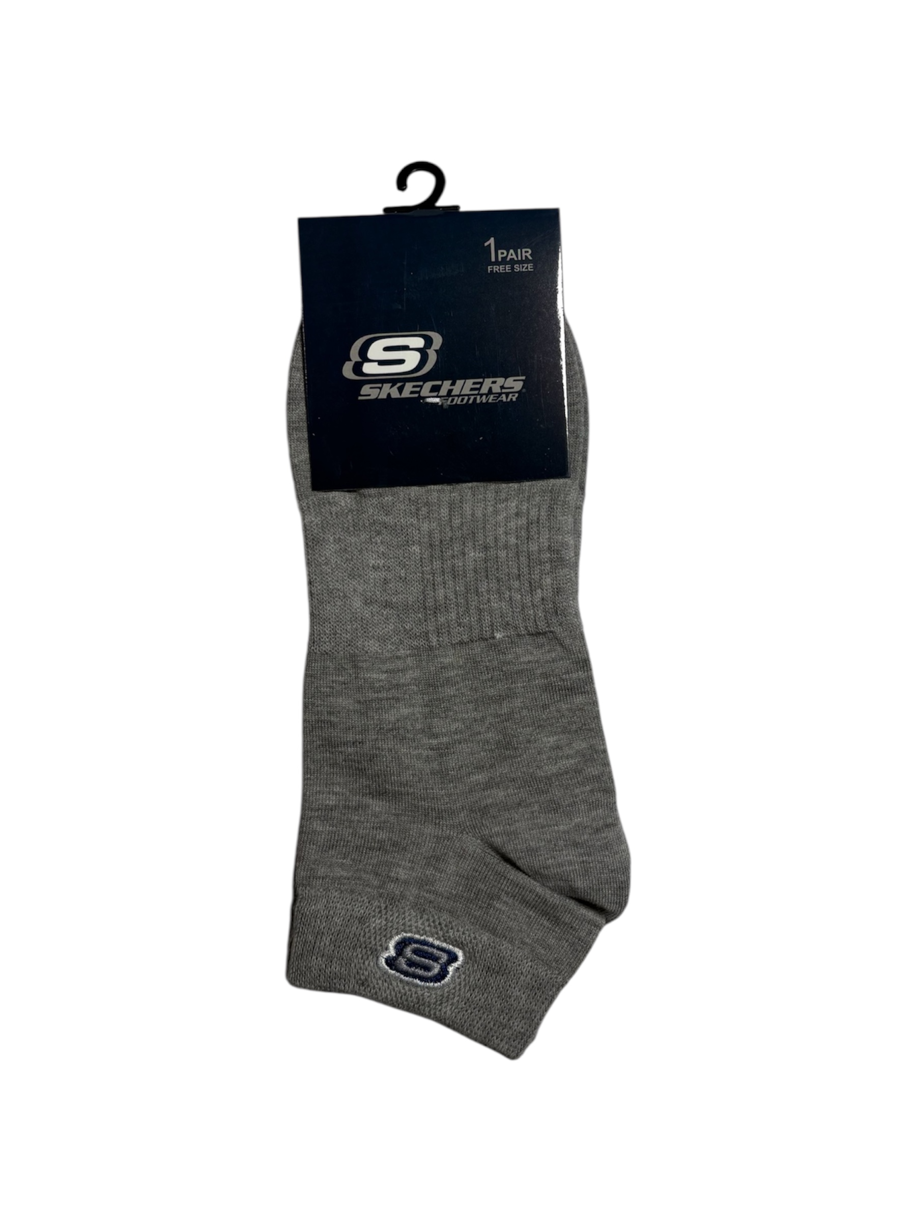 جوراب اسپرت نخ پنبه درجه یک مچی مردانه گلدوزی SKECHERS