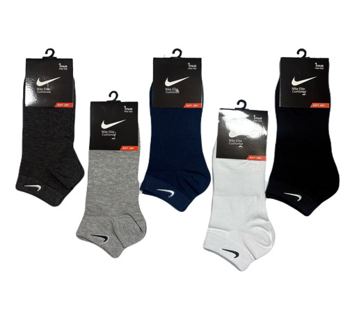 جوراب اسپرت نخ پنبه درجه یک مچی مردانه گلدوزی Nike