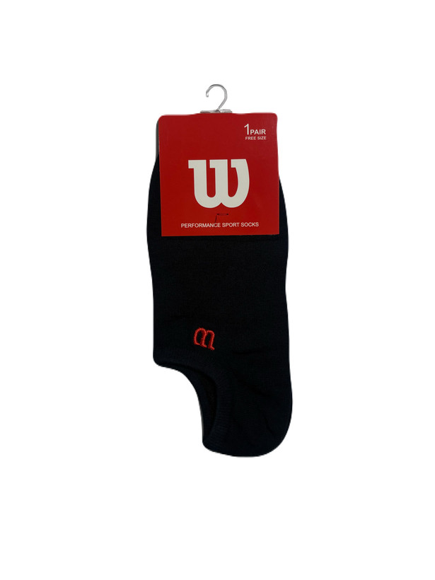 جوراب اسپرت نخ پنبه درجه یک زیرقوزکی مردانه گلدوزی Wilson