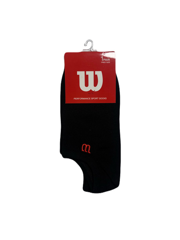 جوراب اسپرت نخ پنبه درجه یک زیرقوزکی مردانه گلدوزی Wilson