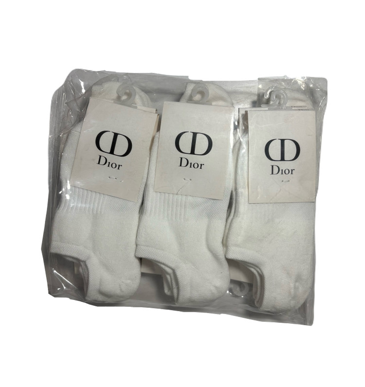 جوراب اسپرت نخ پنبه حوله ای زیرقوزکی زنانه Dior