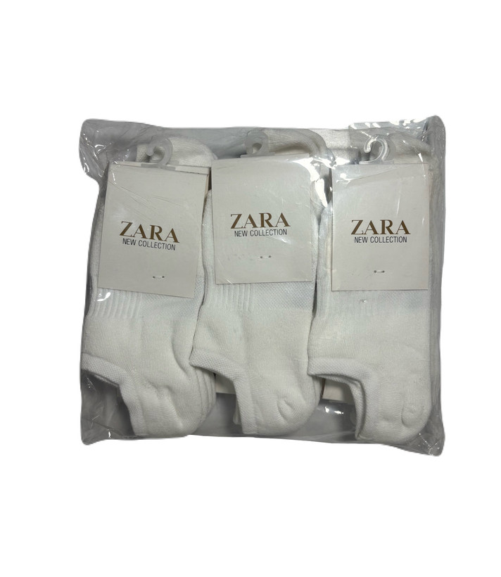 جوراب اسپرت نخ پنبه حوله ای زیرقوزکی زنانه ZARA