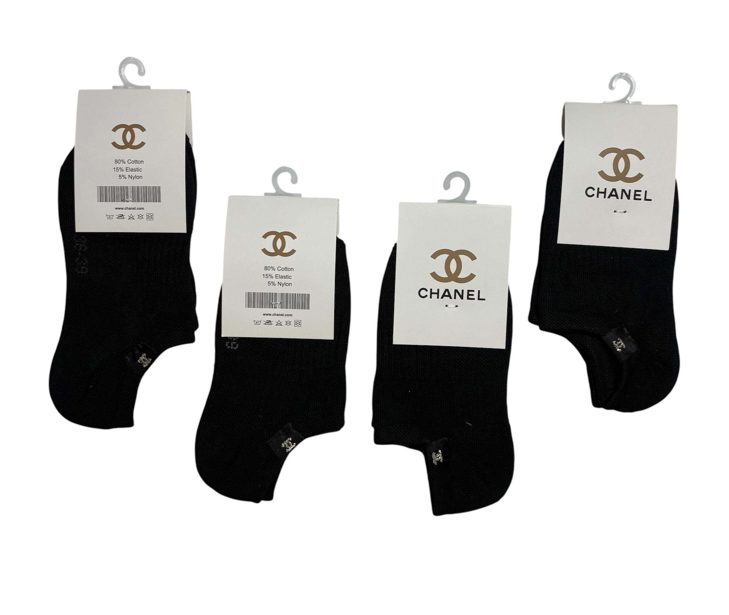 جوراب اسپرت نخ پنبه حوله‌ای زیرقوزکی زنانه CHANEL