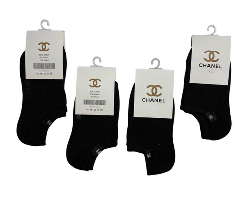 جوراب اسپرت نخ پنبه حولهای زیرقوزکی زنانه CHANEL