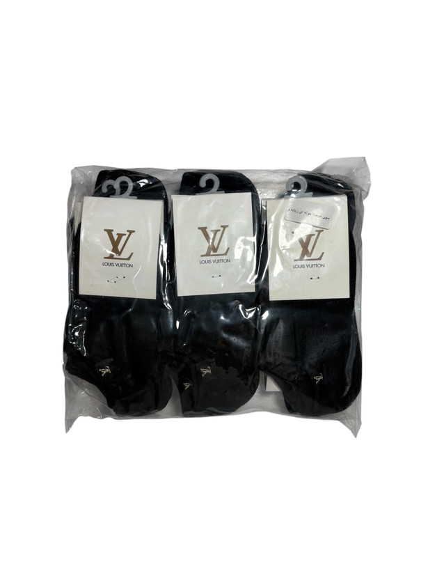 جوراب اسپرت نخ پنبه حولهای زیرقوزکی زنانه LOUIS VUITTON