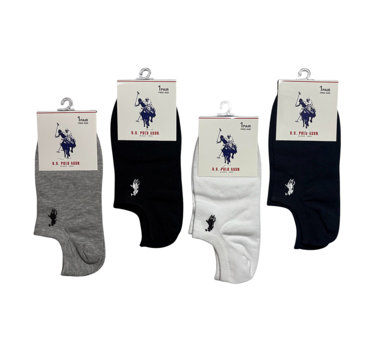 جوراب اسپرت نخ پنبه درجه یک زیرقوزکی مردانه گلدوزی POLO