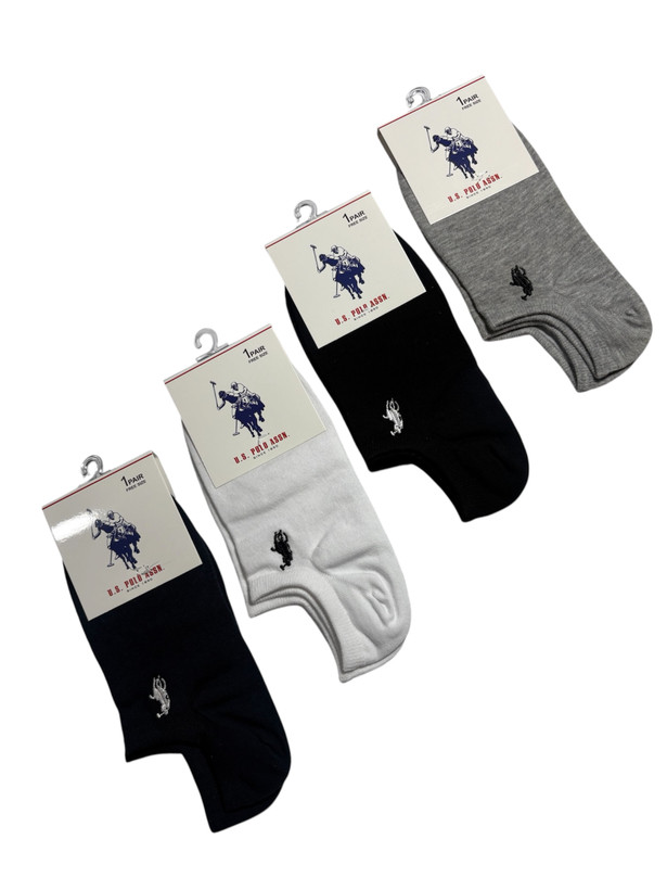 جوراب اسپرت نخ پنبه درجه یک زیرقوزکی مردانه گلدوزی POLO