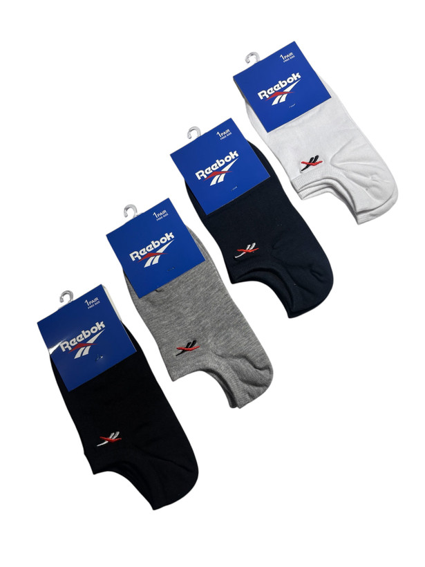 جوراب اسپرت نخ پنبه درجه یک زیرقوزکی مردانه گلدوزی Reebok