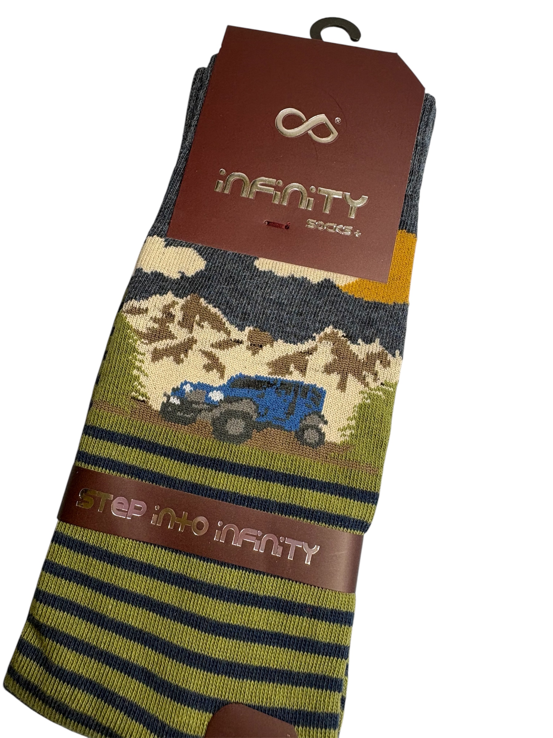 جوراب کلاسیک اعلا نخ پنبه ترک ساقدار مردانه iNFiNiTY طرح ون
