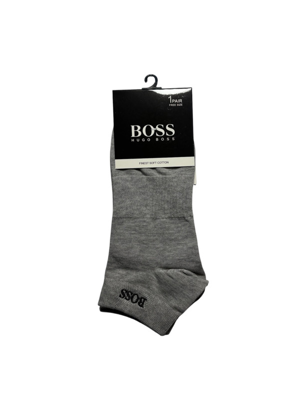 جوراب اسپرت نخ پنبه درجه یک مچی مردانه گلدوزی BOSS