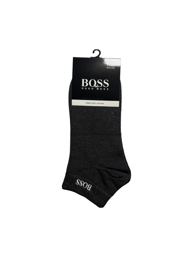 جوراب اسپرت نخ پنبه درجه یک مچی مردانه گلدوزی BOSS