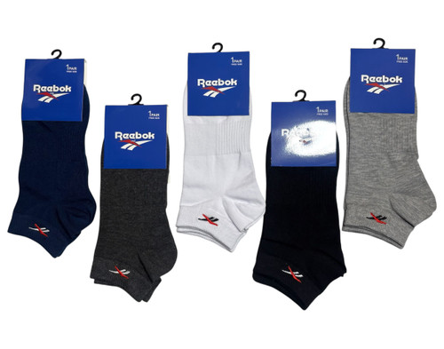 جوراب اسپرت نخ پنبه درجه یک مچی مردانه گلدوزی Reebok