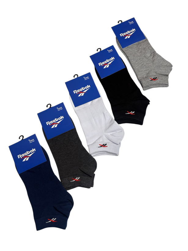 جوراب اسپرت نخ پنبه درجه یک مچی مردانه گلدوزی Reebok