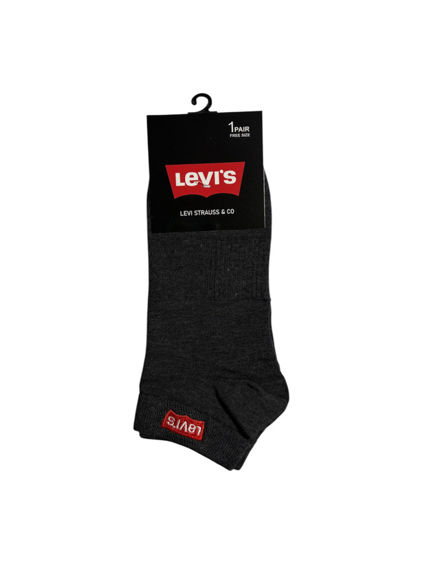 جوراب اسپرت نخ پنبه درجه یک مچی مردانه گلدوزی LEVI'S