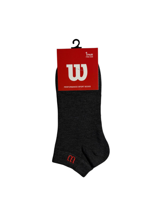 جوراب اسپرت نخ پنبه درجه یک مچی مردانه گلدوزی Wilson