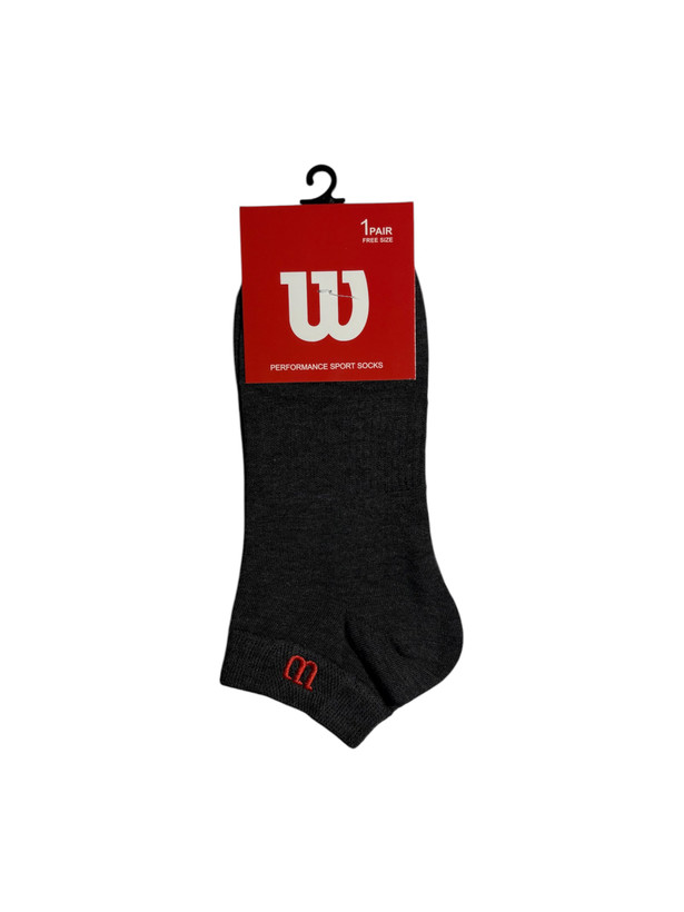 جوراب اسپرت نخ پنبه درجه یک مچی مردانه گلدوزی Wilson