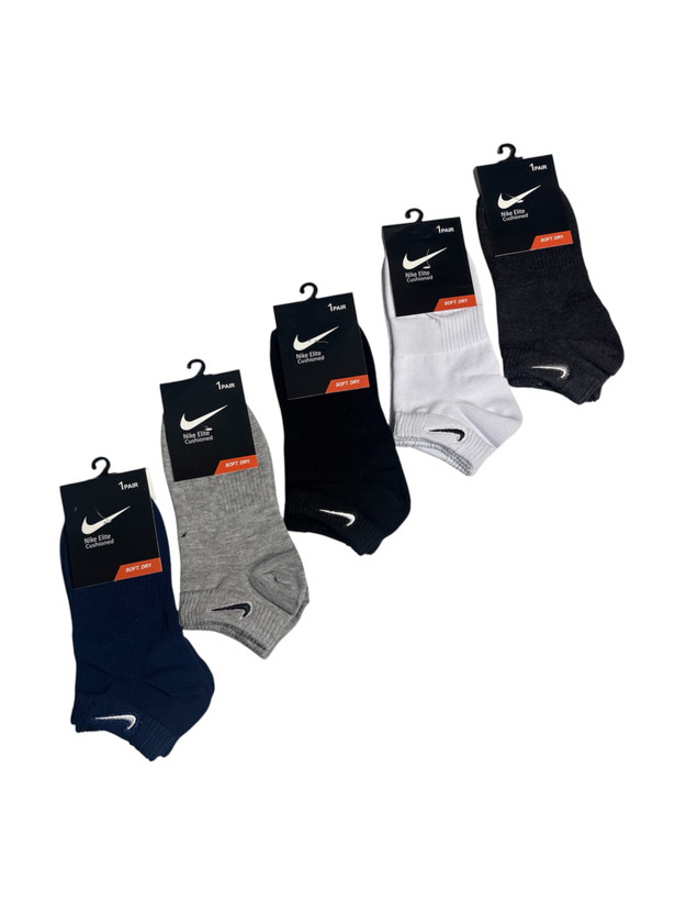 جوراب اسپرت نخ پنبه درجه یک مچی زنانه گلدوزی Nike