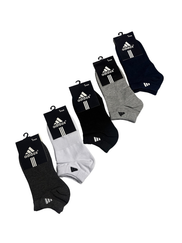 جوراب اسپرت نخ پنبه درجه یک مچی زنانه گلدوزی adidas