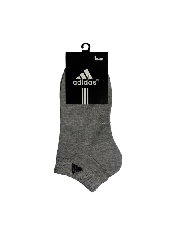 جوراب اسپرت نخ پنبه درجه یک مچی زنانه گلدوزی adidas