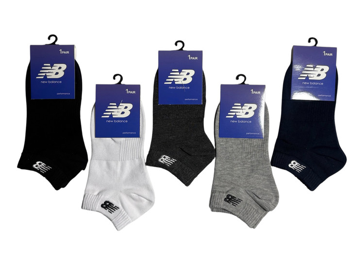 جوراب اسپرت نخ پنبه درجه یک مچی زنانه گلدوزی new balance