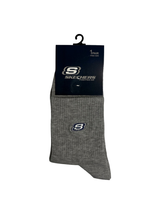 جوراب اسپرت نخ پنبه درجه یک نمیساق مردانه گلدوزی SKECHERS