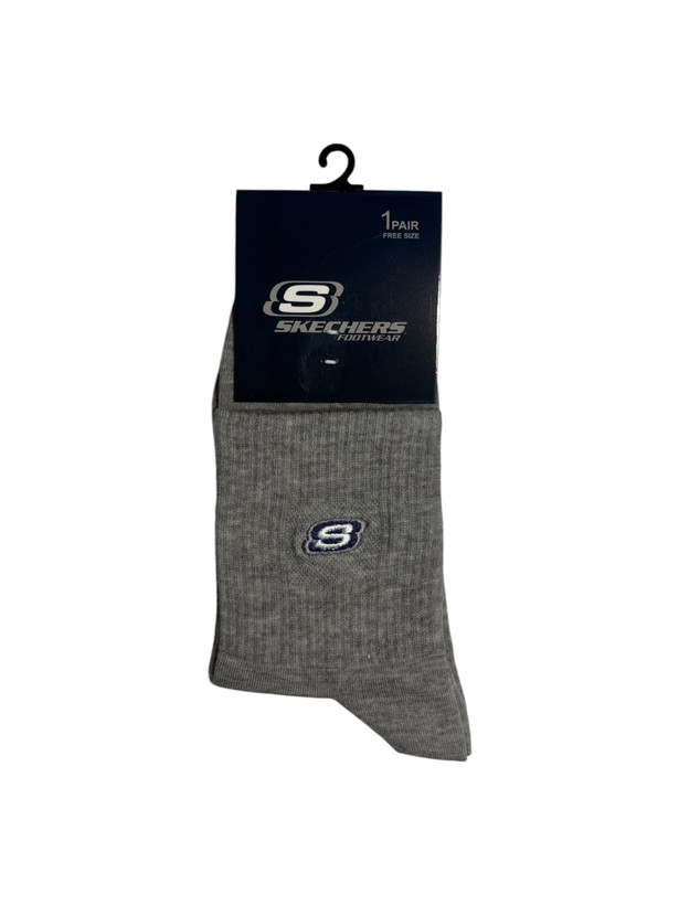 جوراب اسپرت نخ پنبه درجه یک نمیساق مردانه گلدوزی SKECHERS