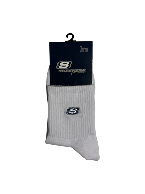 جوراب اسپرت نخ پنبه درجه یک نمیساق مردانه گلدوزی SKECHERS