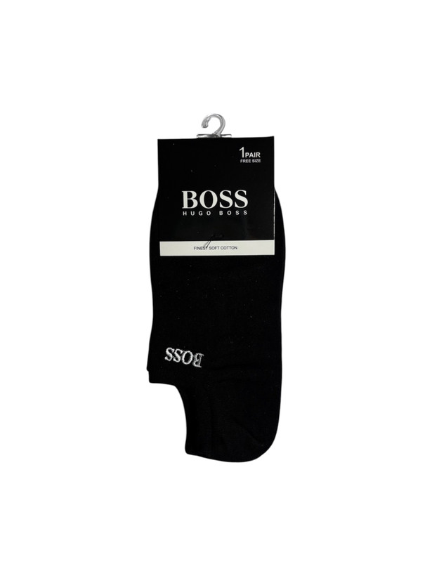 جوراب اسپرت نخ پنبه درجه یک زیرقوزکی مردانه گلدوزی BOSS