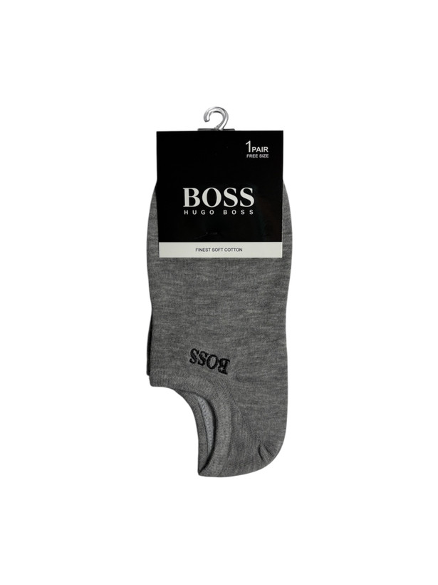 جوراب اسپرت نخ پنبه درجه یک زیرقوزکی مردانه گلدوزی BOSS
