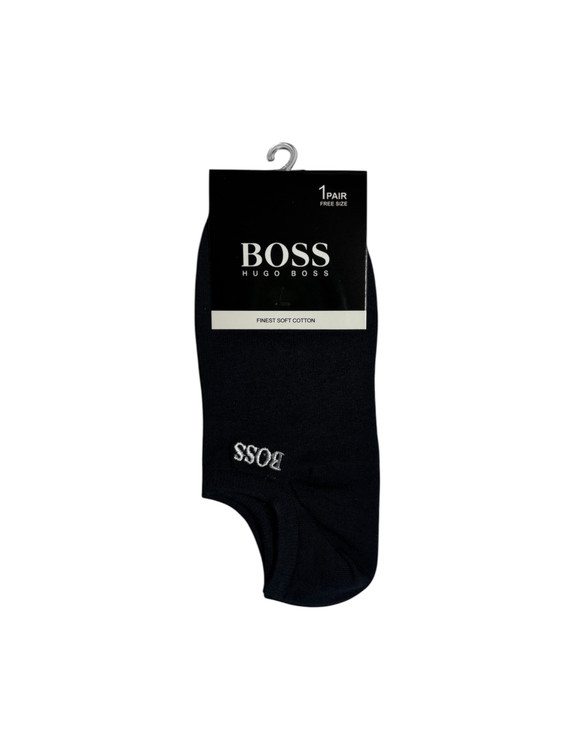 جوراب اسپرت نخ پنبه درجه یک زیرقوزکی مردانه گلدوزی BOSS