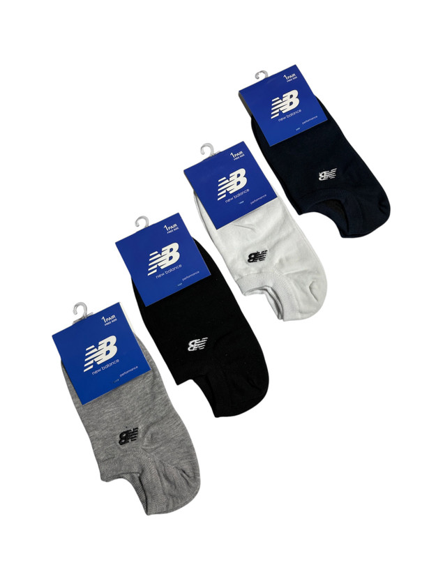 جوراب اسپرت نخ پنبه درجه یک زیرقوزکی مردانه گلدوزی new balance