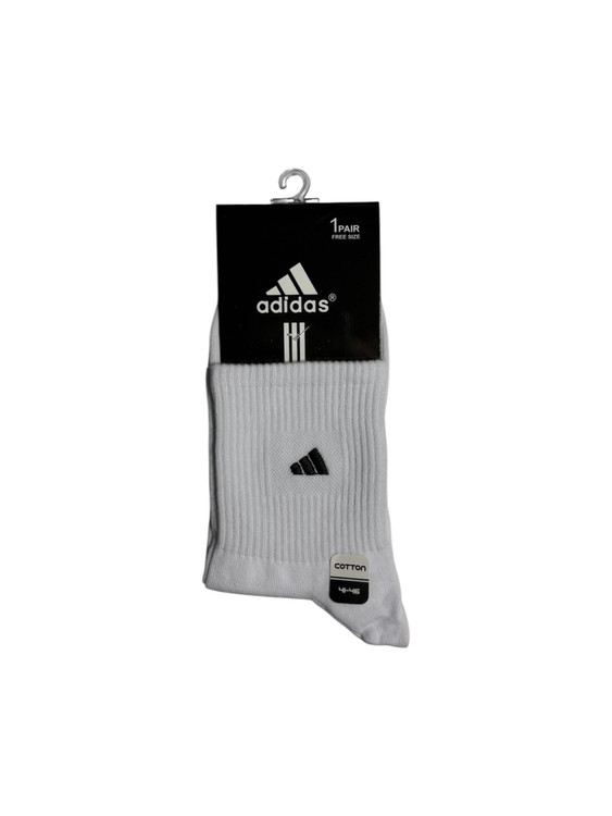 جوراب اسپرت نخ پنبه درجه یک نیمساق مردانه گلدوزی adidas