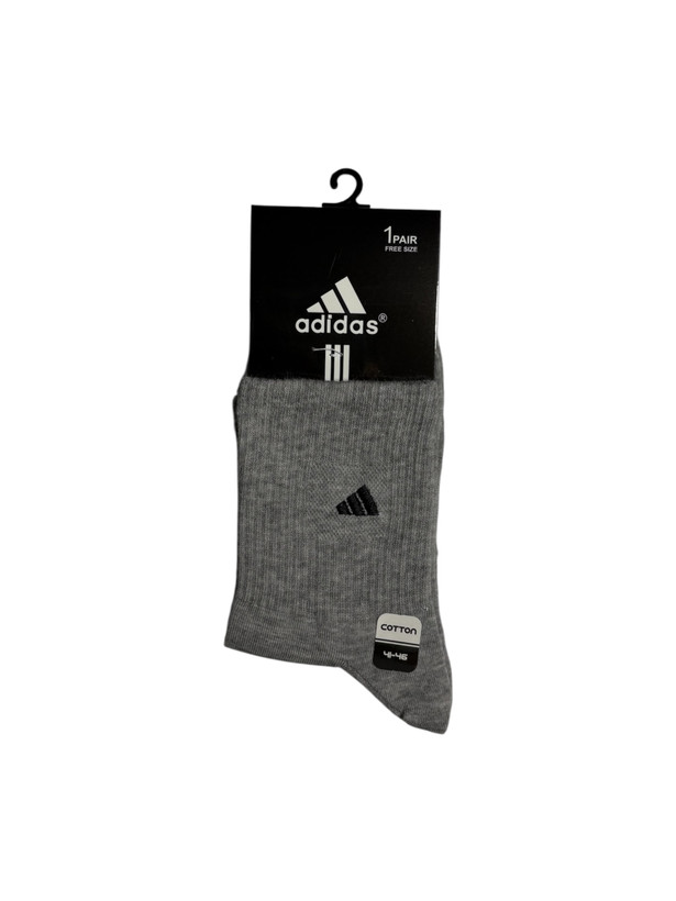 جوراب اسپرت نخ پنبه درجه یک نیمساق مردانه گلدوزی adidas