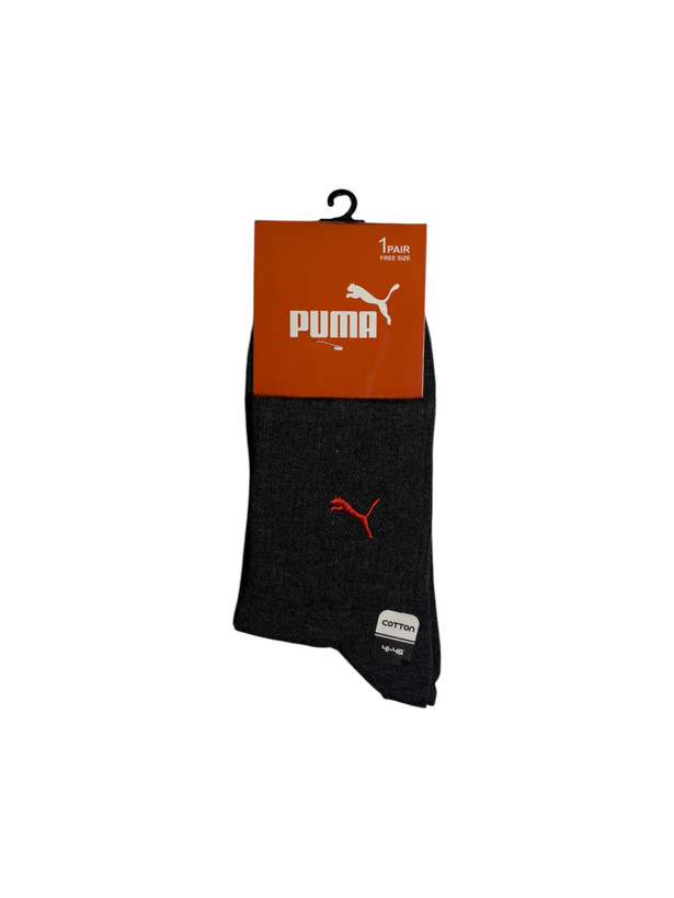 جوراب اسپرت نخ پنبه درجه یک نیمساق مردانه گلدوزی PUMA