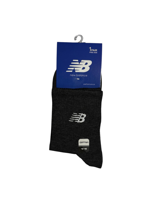 جوراب اسپرت نخ پنبه درجه یک نیمساق مردانه گلدوزی new balance