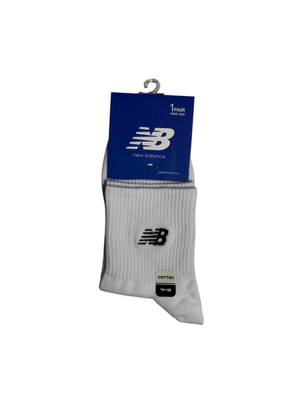 جوراب اسپرت نخ پنبه درجه یک نیمساق مردانه گلدوزی new balance