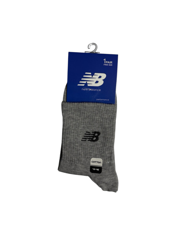 جوراب اسپرت نخ پنبه درجه یک نیمساق مردانه گلدوزی new balance