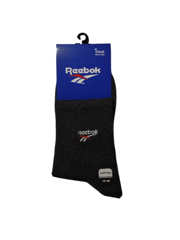 جوراب اسپرت نخ پنبه درجه یک نیمساق مردانه گلدوزی Reebok