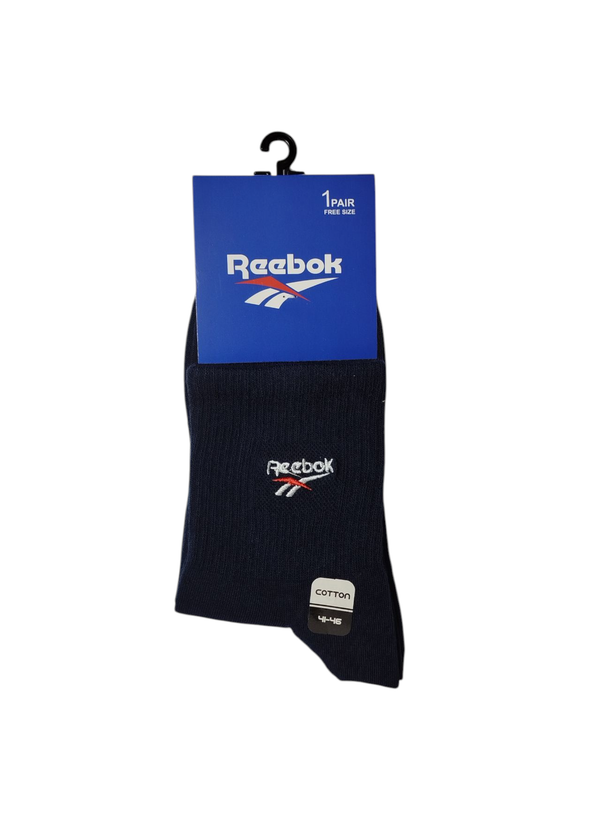 جوراب اسپرت نخ پنبه درجه یک نیمساق مردانه گلدوزی Reebok