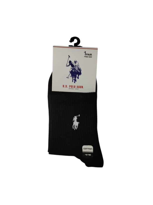 جوراب اسپرت نخ پنبه درجه یک نیمساق مردانه گلدوزی POLO
