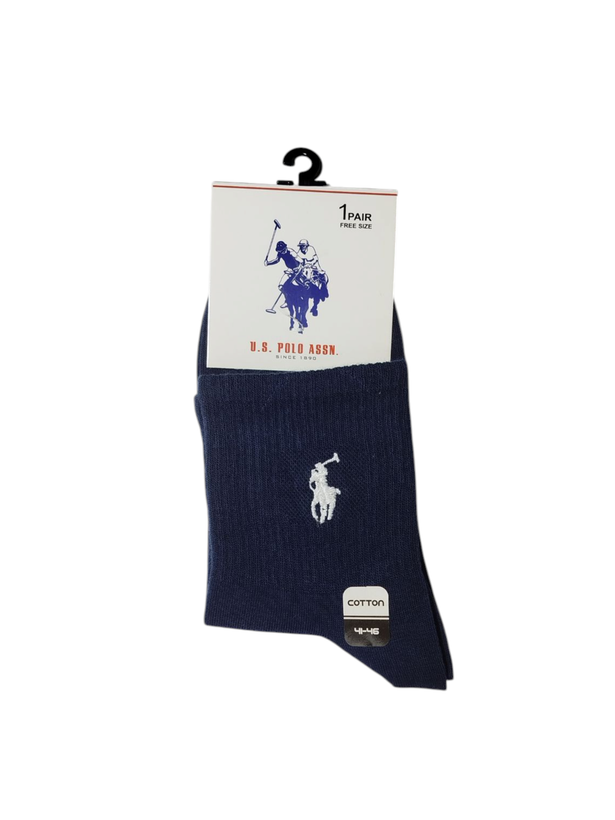 جوراب اسپرت نخ پنبه درجه یک نیمساق مردانه گلدوزی POLO